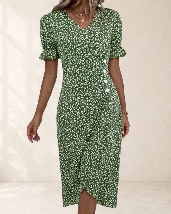 Kataryna comfortable summer dress by THE WHITMORE FAMILY, shown in a natural, relaxed fit with light, breathable fabric.