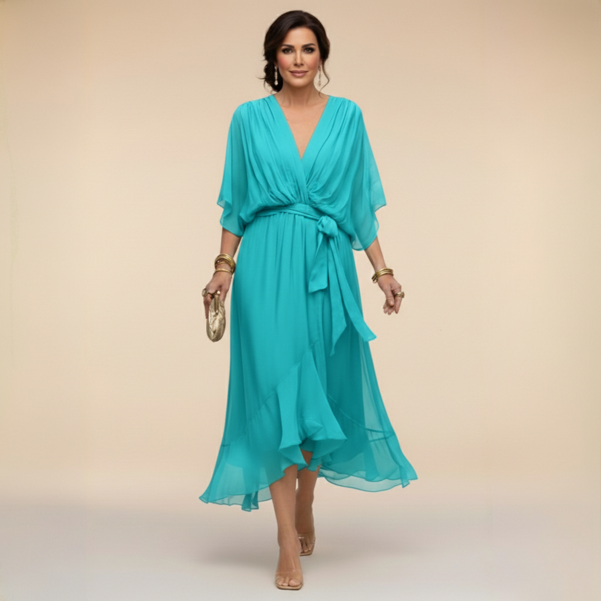 Sarah™ | Sandra V-Neck Dress