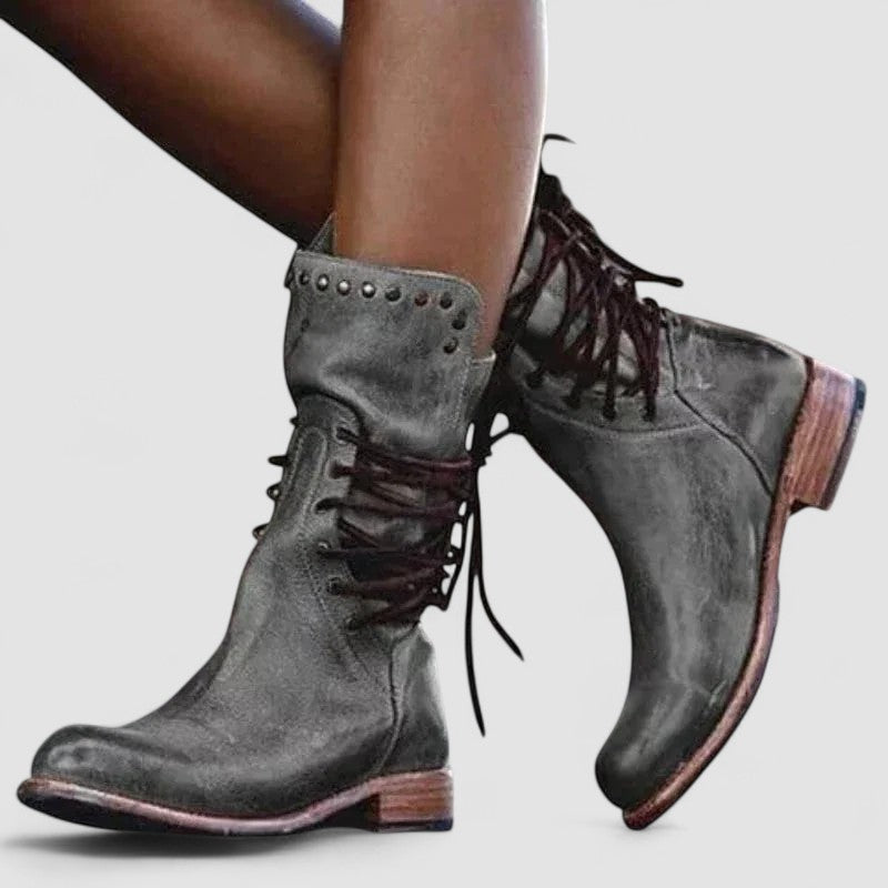 Rachel | Vintage Lace-Up Ankle Boots