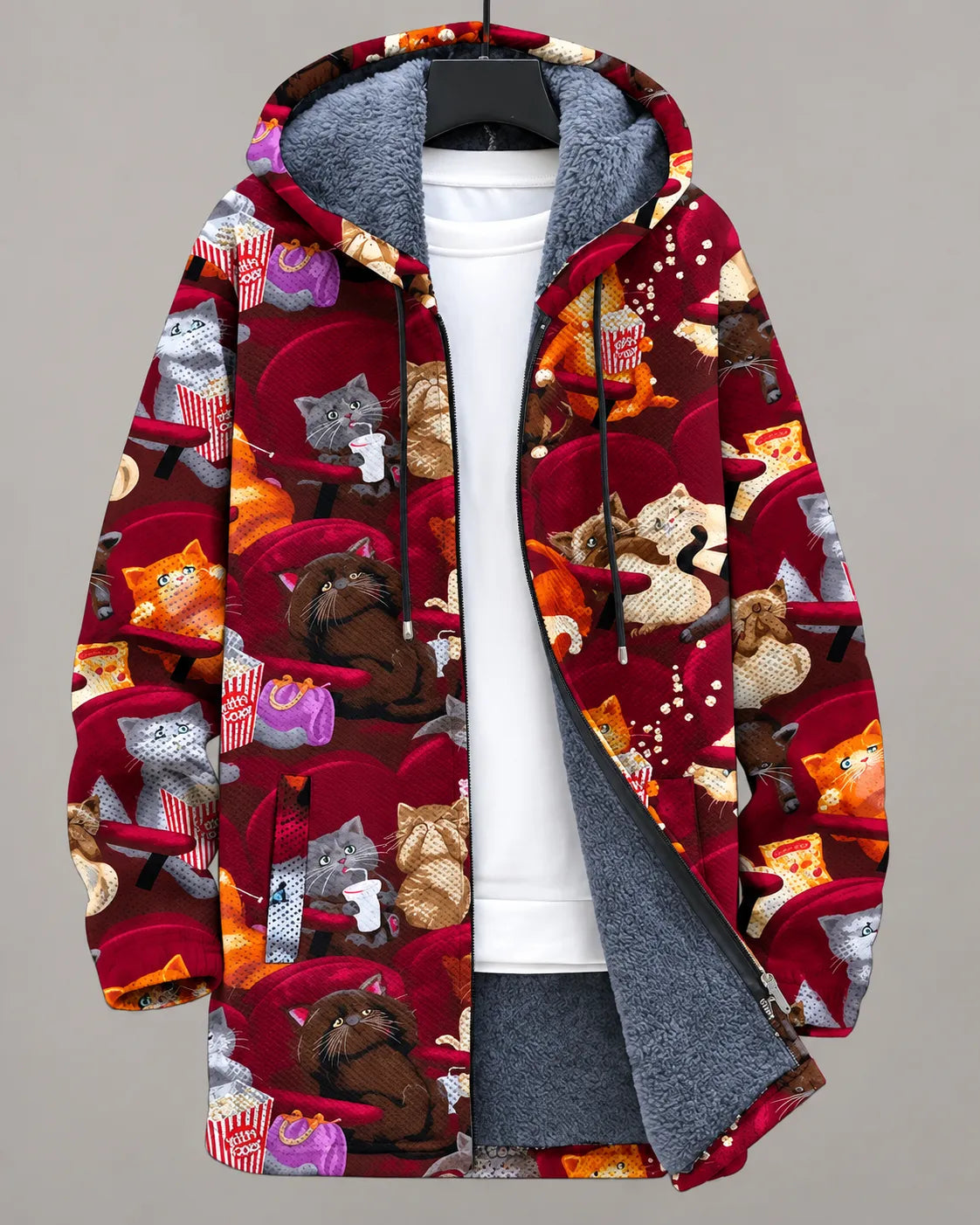 Celestine Geometric Hooded Jacket
