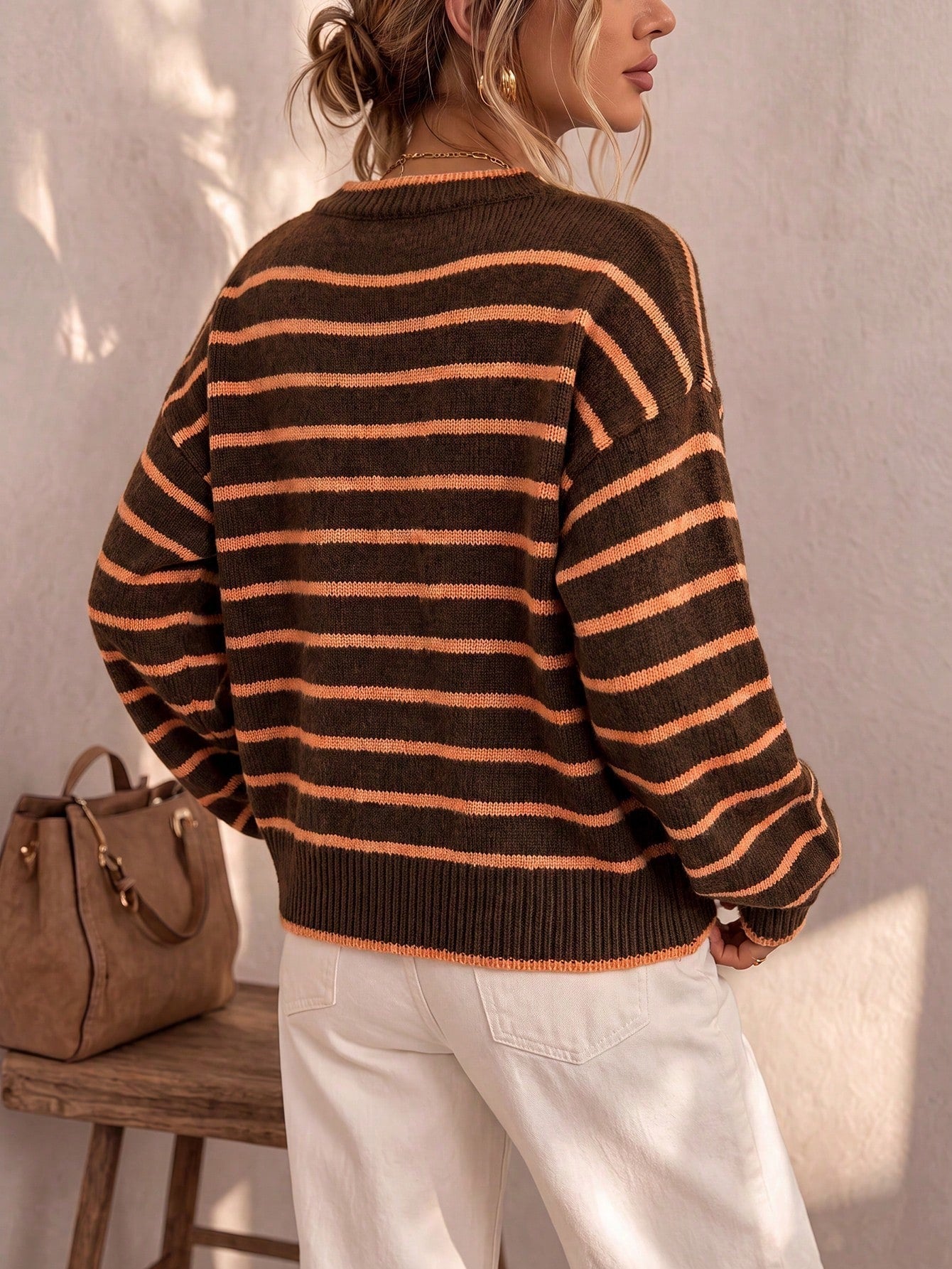 Mabel | Striped Knit Cardigan