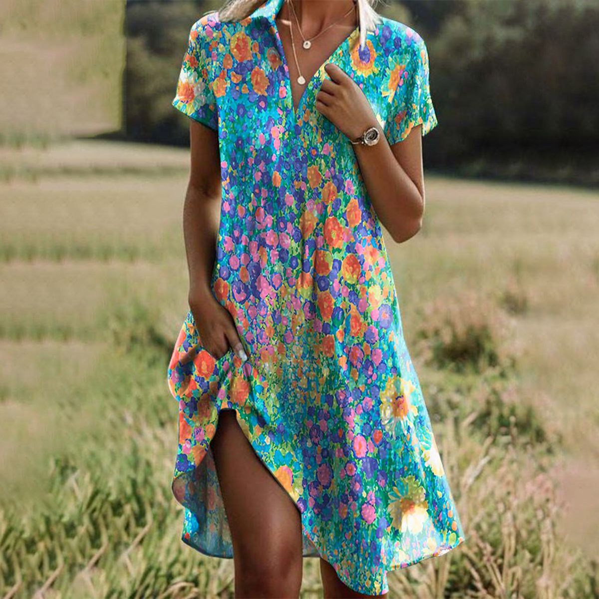ELVENA™ | Summer Midi Dress