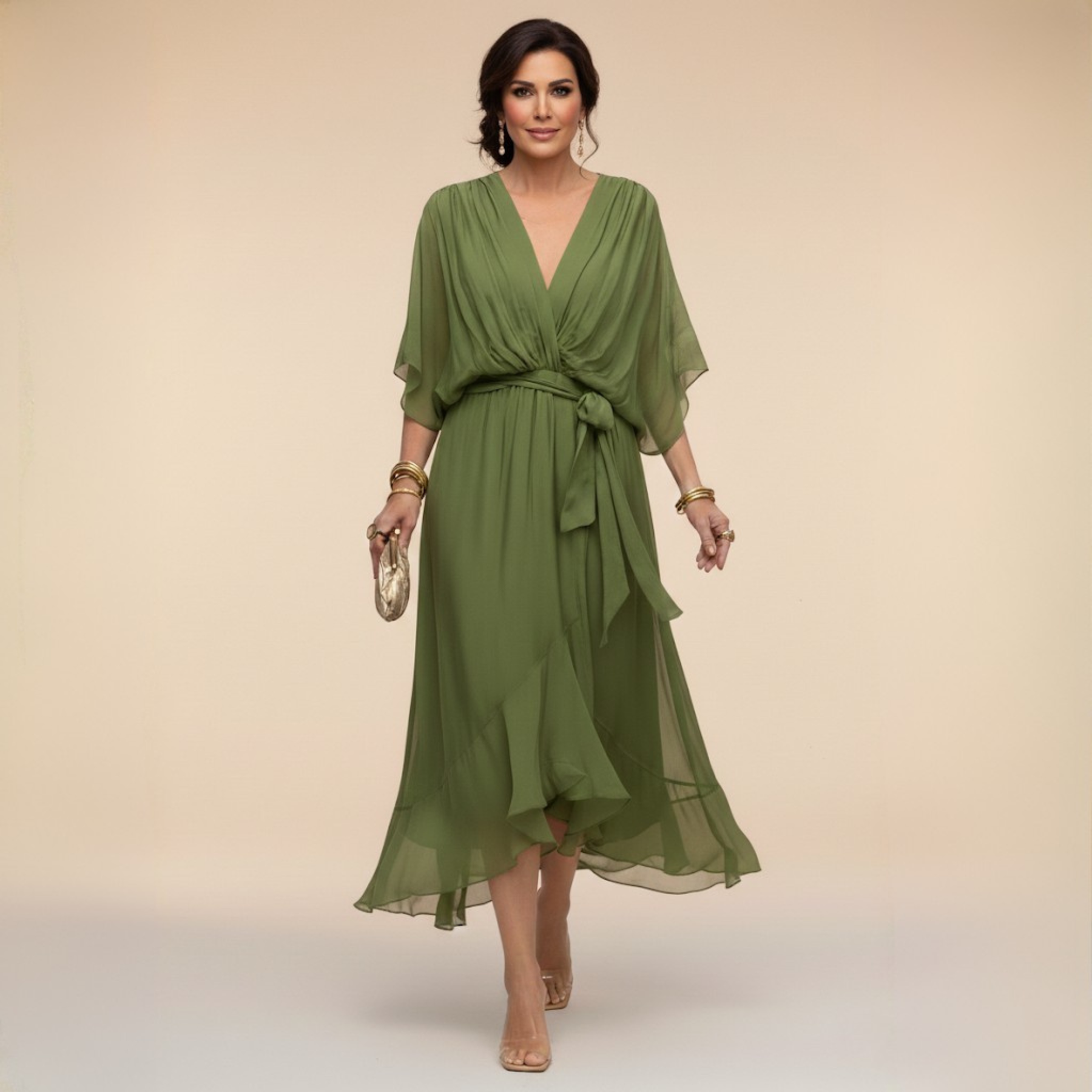 Sarah™ | Sandra V-Neck Dress