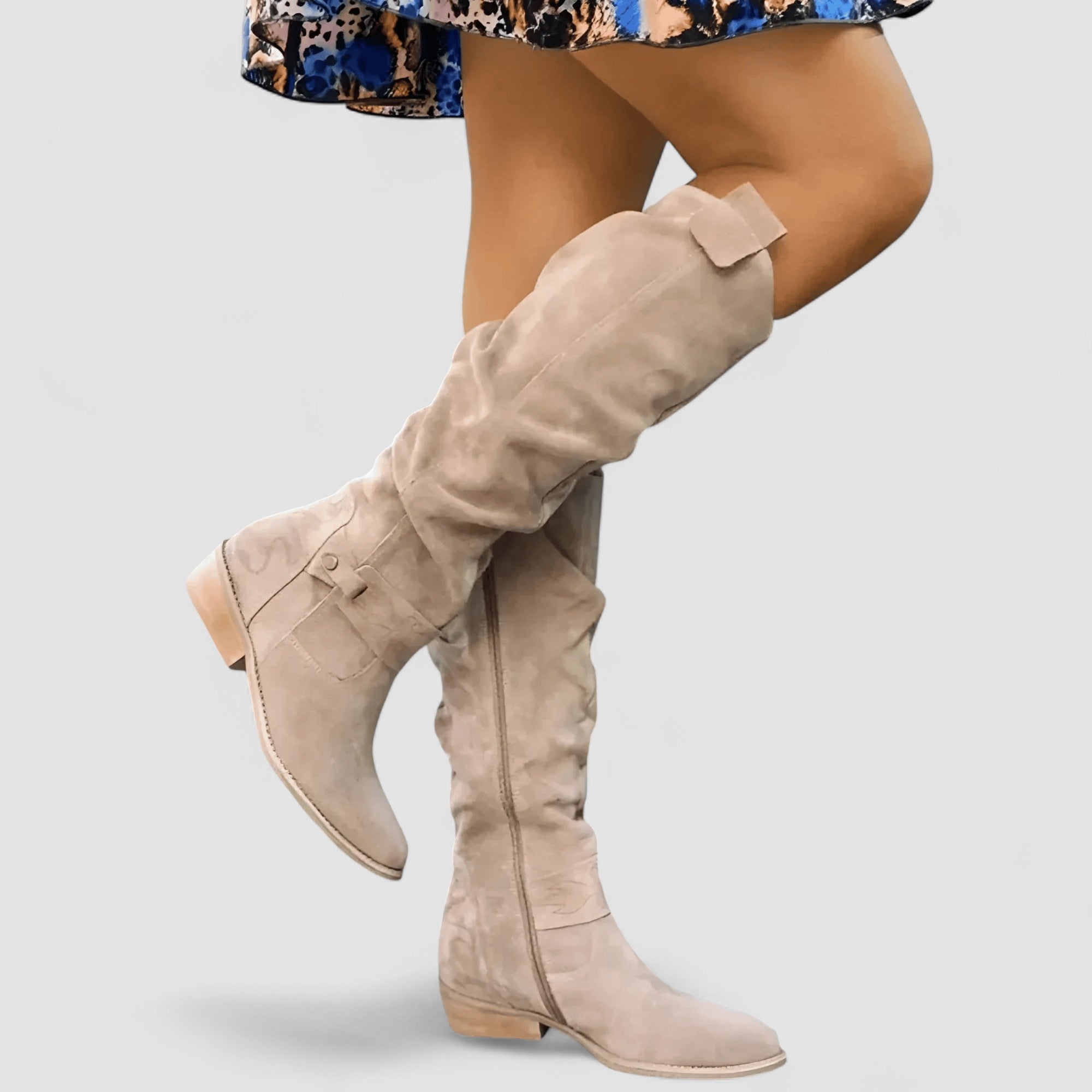 Adeliza | Slouch Knee-High Riding Boots
