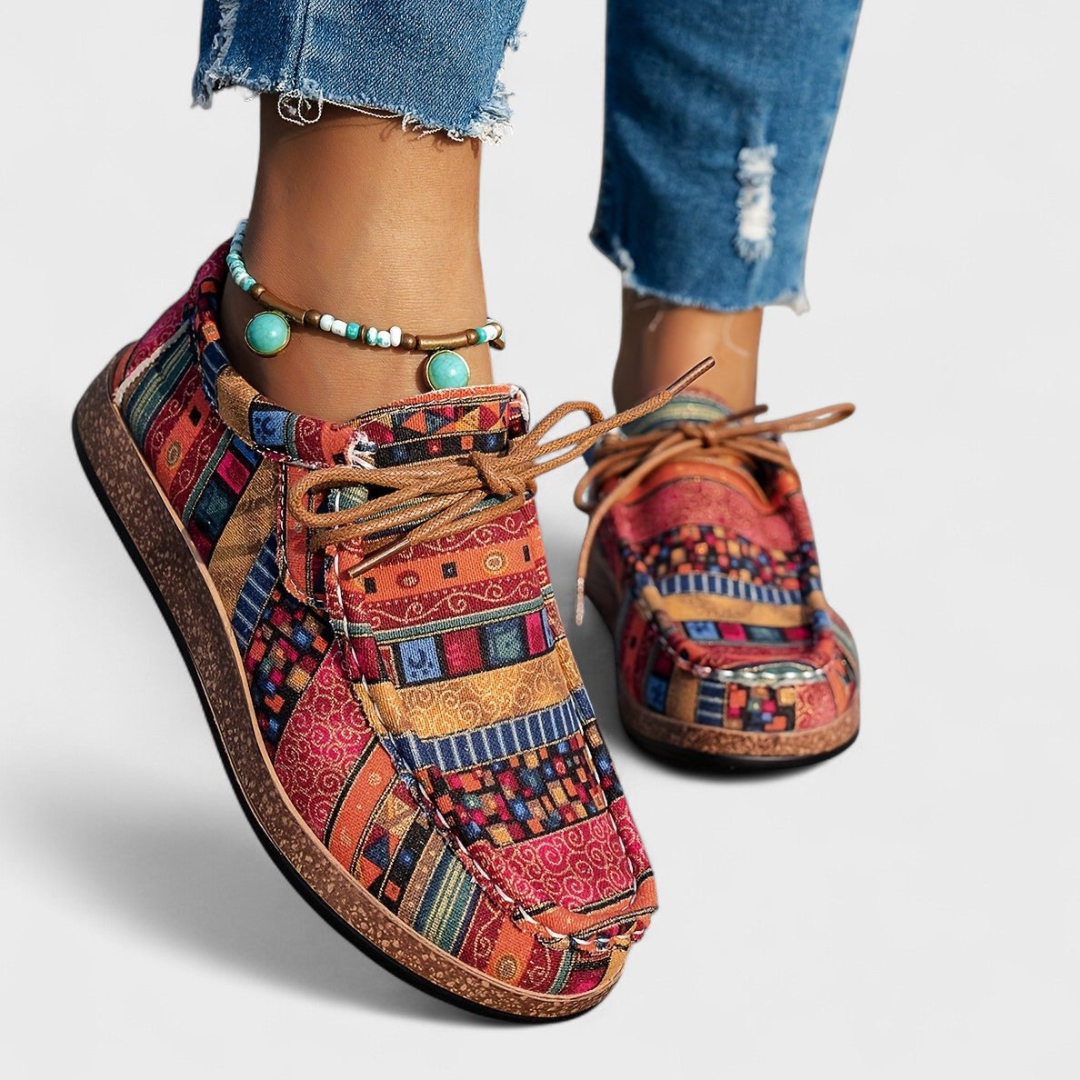 Rebecca | Orthopedic Patterned Sneakers