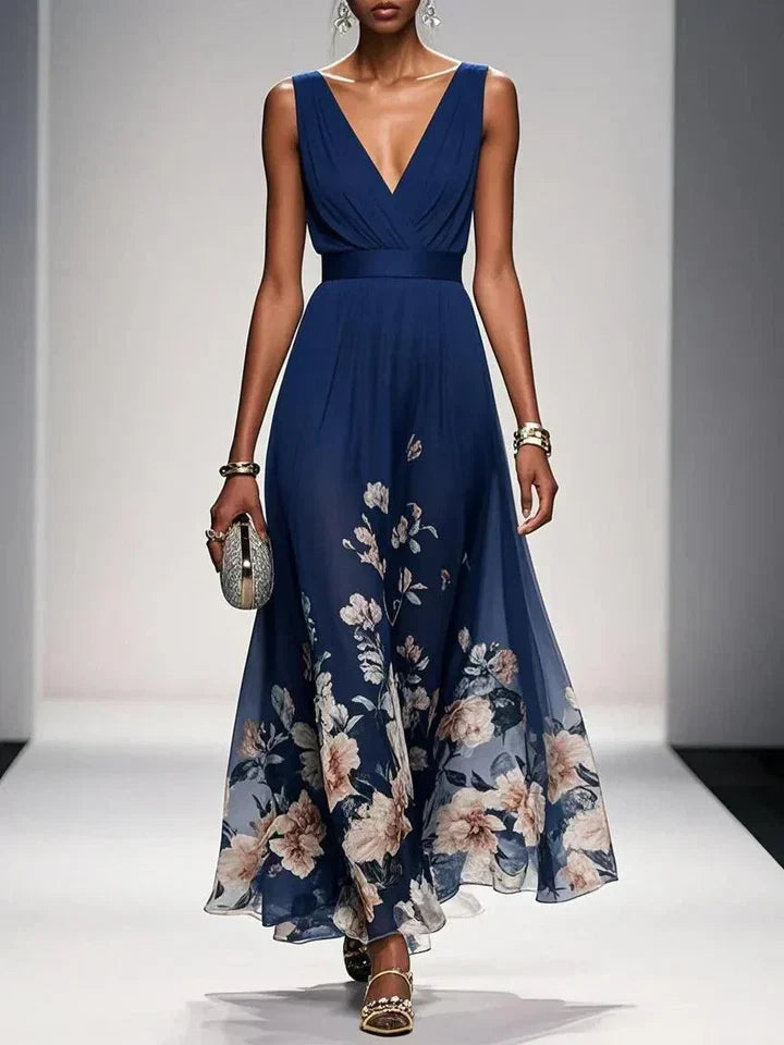 Harper | Floral V-Neck Maxi Dress