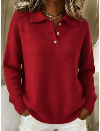 Cosy Comfort women's sweater by THE WHITMORE FAMILY, soft knit jumper with a relaxed fit and ribbed cuffs, perfect for casual wear.