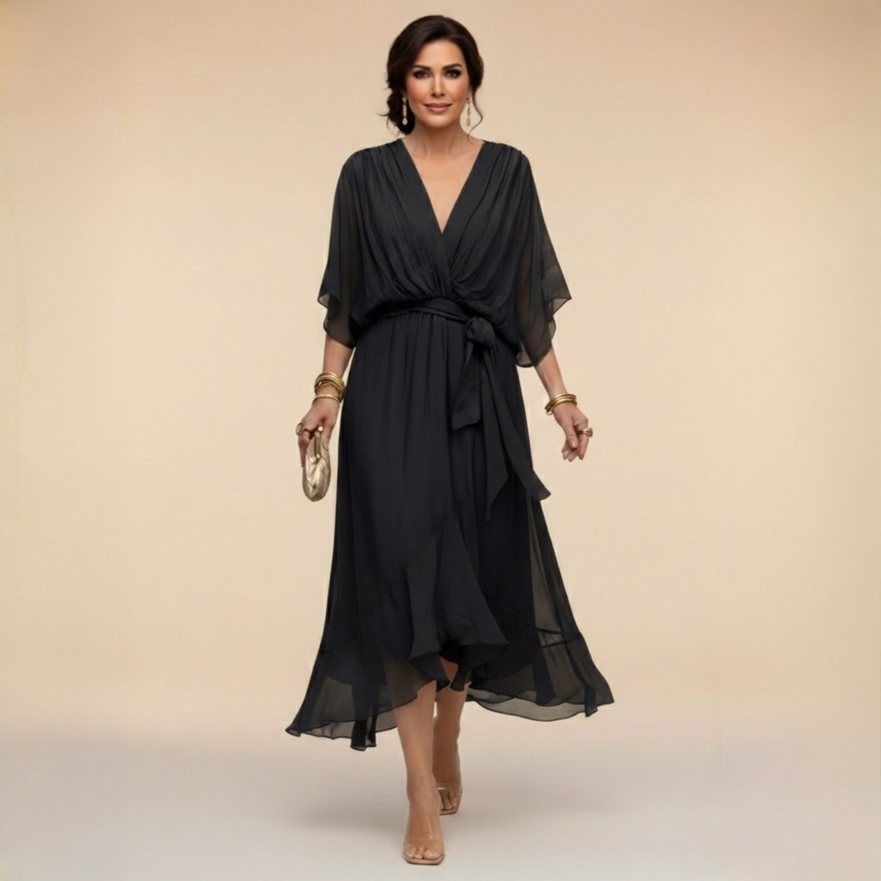 Sarah™ | Sandra V-Neck Dress