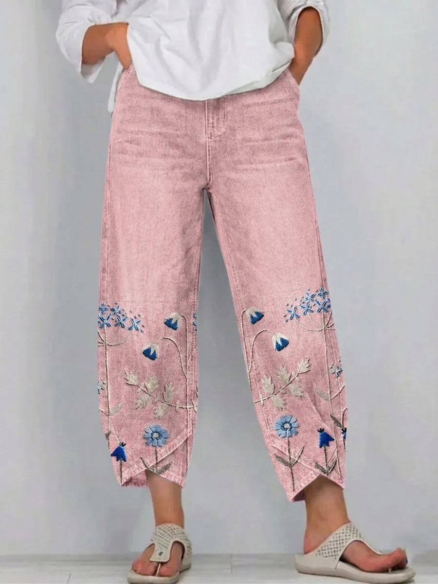 Casual comfort Viola trousers by THE WHITMORE FAMILY, shown in a relaxed fit with soft fabric and versatile style.