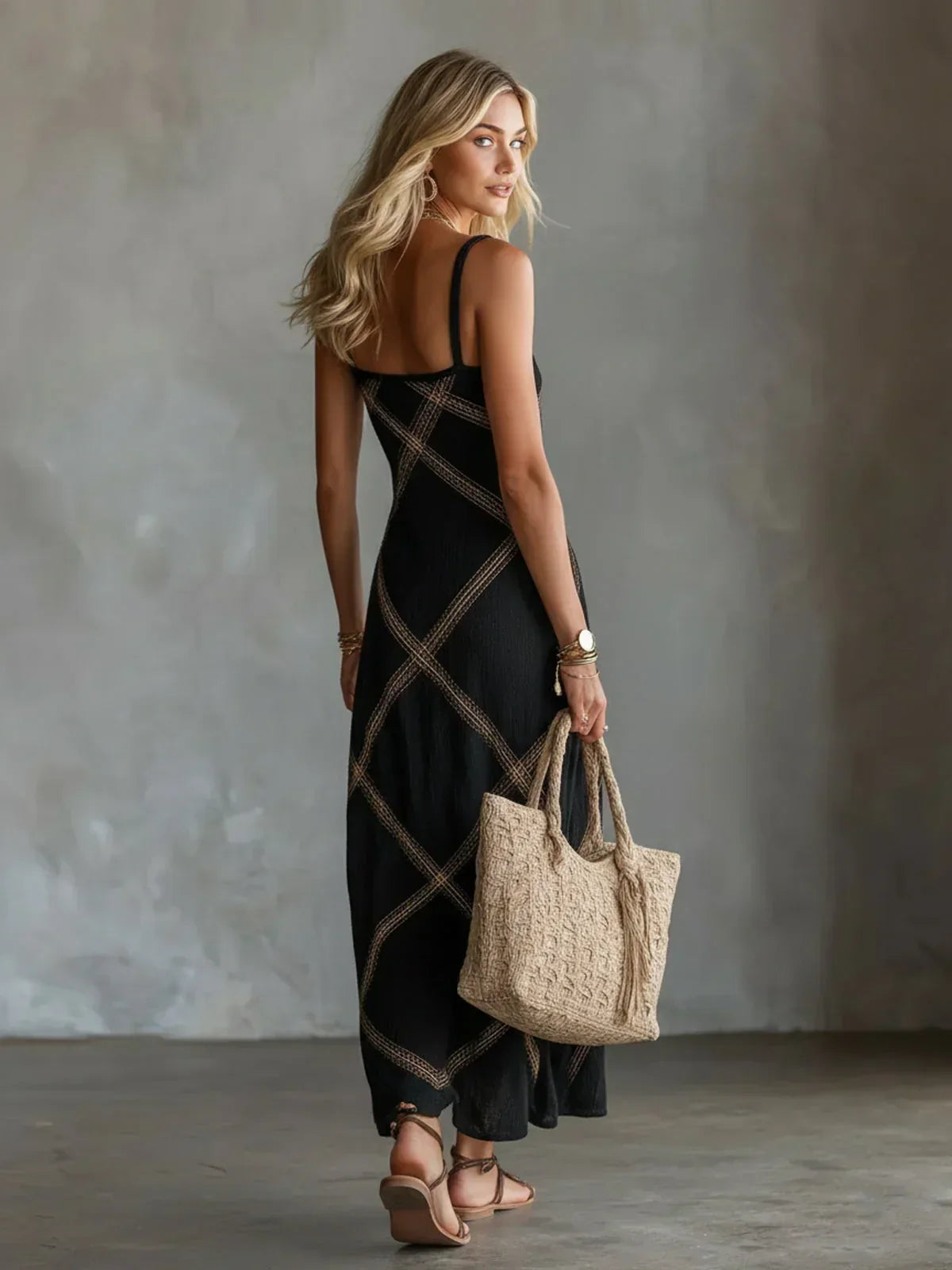 Alejandra | Sleeveless Bohemian Maxi Dress