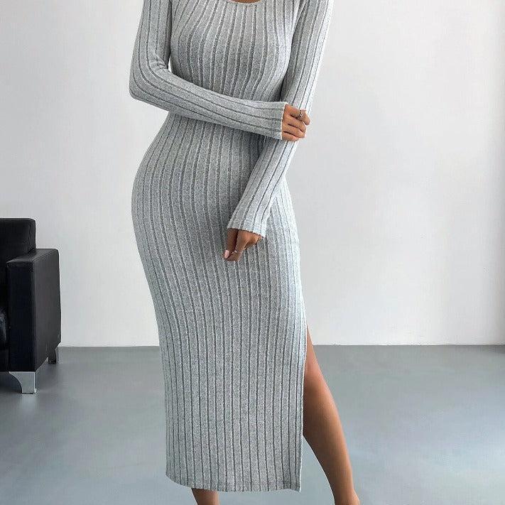 Lina - Knitted Long Dress for Women