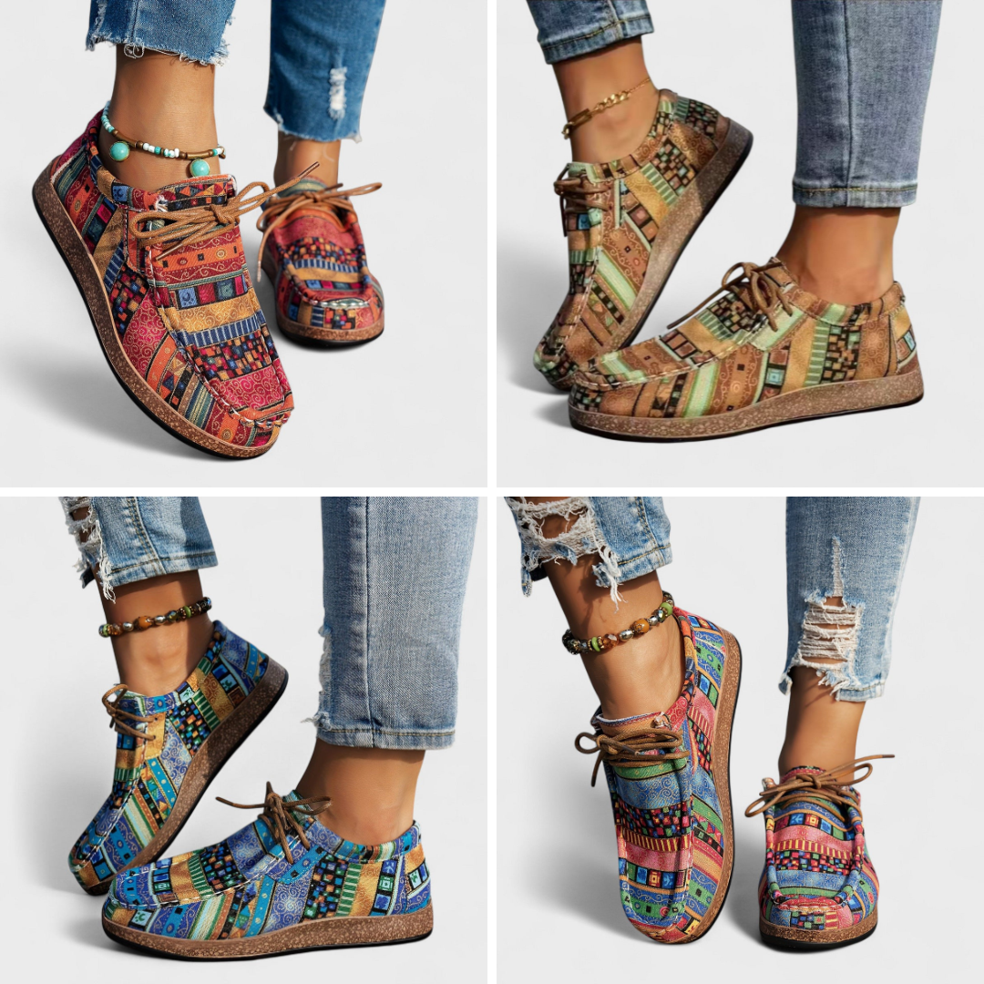 Rebecca | Orthopedic Patterned Sneakers