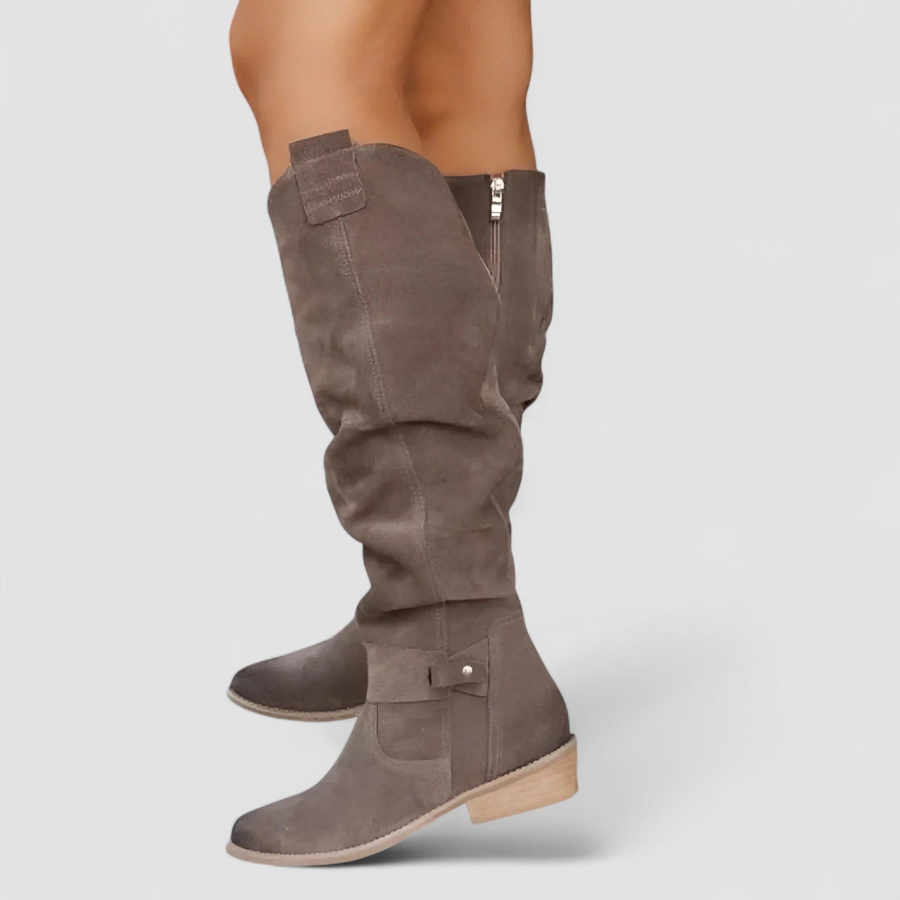 Adeliza | Slouch Knee-High Riding Boots