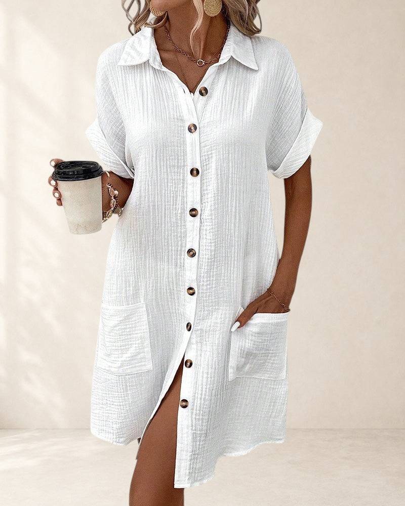 Caroline™ Comfortable Dress by THE WHITMORE FAMILY, featuring a stylish, relaxed fit in soft fabric, perfect for casual wear.
