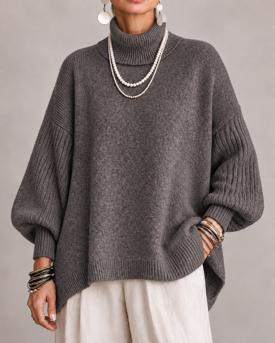 Kathleen elegant turtleneck sweater by THE WHITMORE FAMILY, featuring a snug fit and classic design in soft knit fabric.