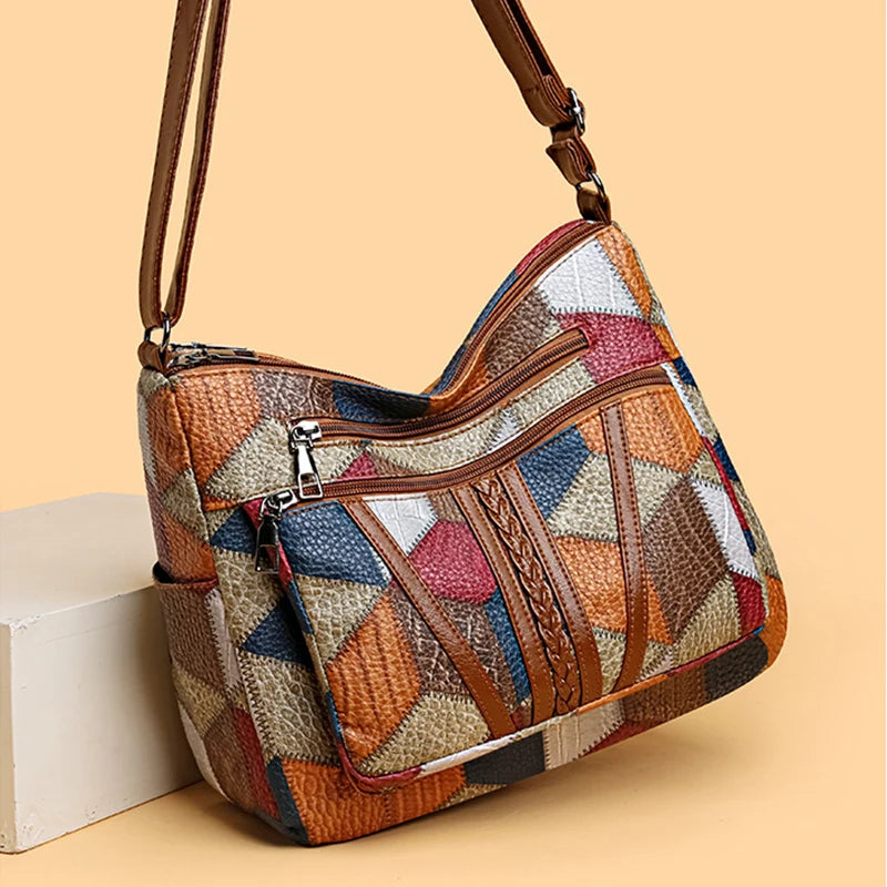 Nella™ | Patchwork Crossbody Bag