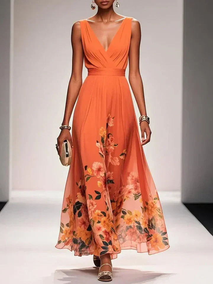 Harper | Floral V-Neck Maxi Dress