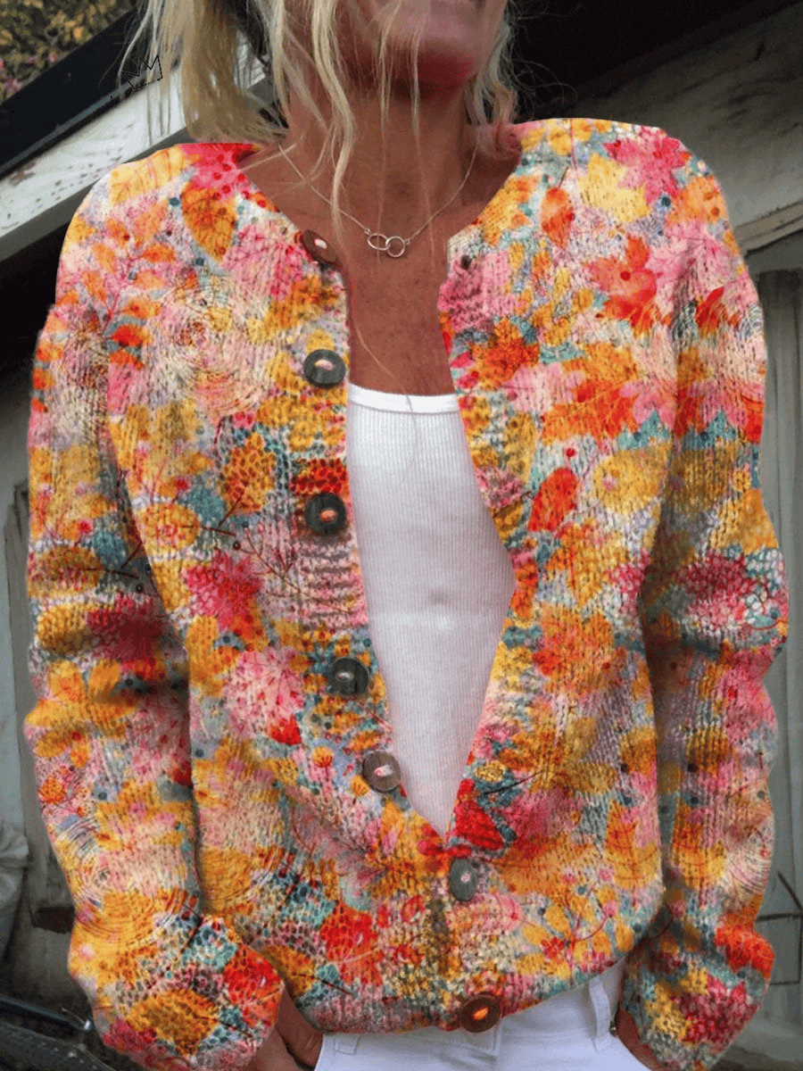 Vintage Helena™ cardigan sweater from THE WHITMORE FAMILY, soft knit with classic design and button closure.