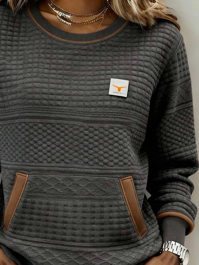 Clara I Women’s Retro Sweater for Leisure & Outdoors