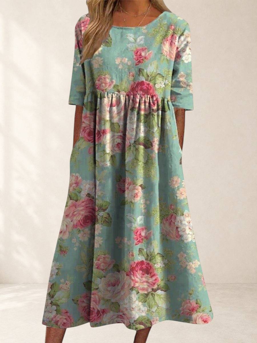Djala™ flattering dress by THE WHITMORE FAMILY featuring a stylish design and comfortable fit, shown on a model.
