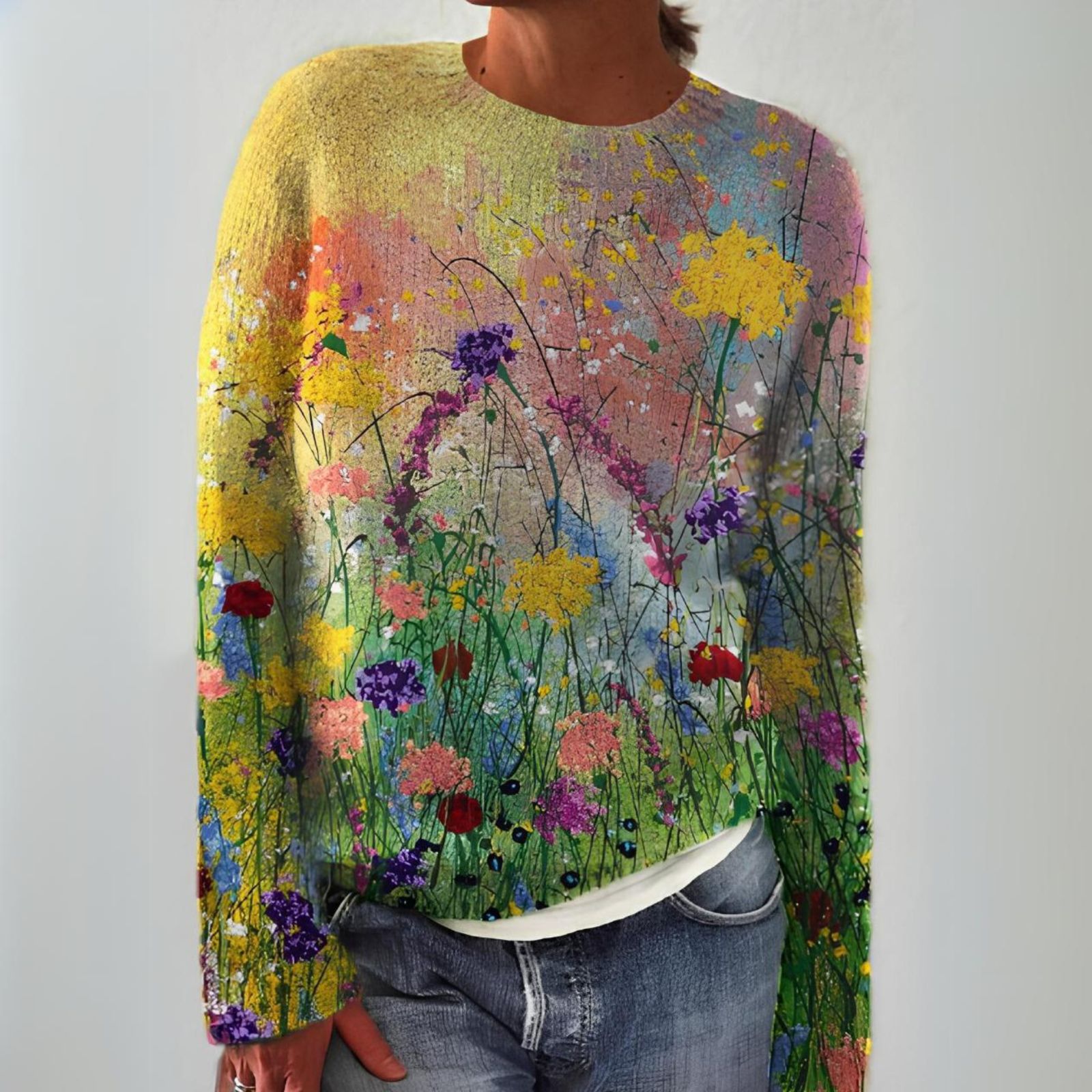 Adriana - Retro Scandinavian knitted sweater