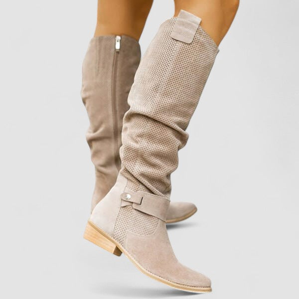 Georgiana | Slouch Western Knee Boots