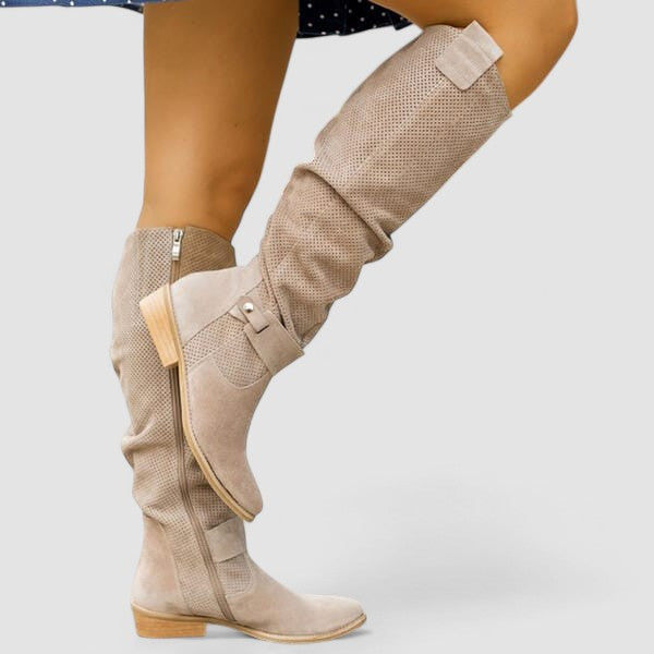 Georgiana | Slouch Western Knee Boots