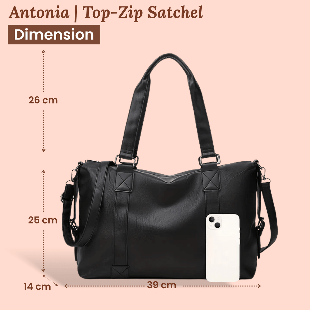 Antonia's Travel Satchel | Crossbody Bag