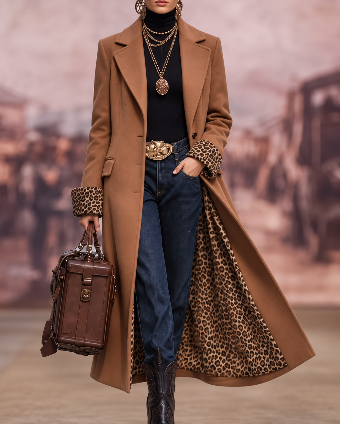 Madison | Elegant Long Tailored Coat Handmade (RESTOCKED)