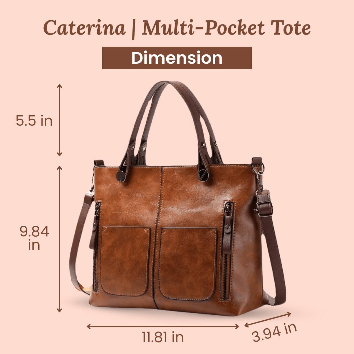 Caterina's Multi-Pocket | Crossbody Bag