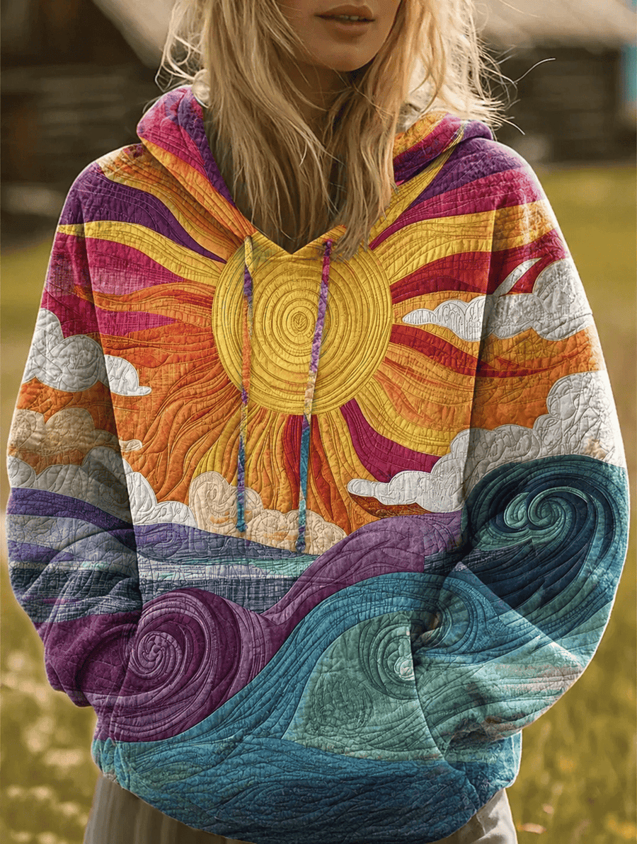 Vintage hoodie by THE WHITMORE FAMILY, featuring a classic, cozy design with the Mira logo on the front, casual streetwear style