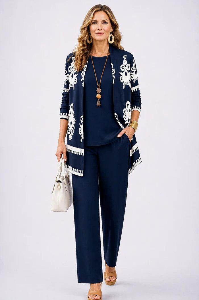 DOROTHY | ELEGANT THREE-PIECE TROUSER SET