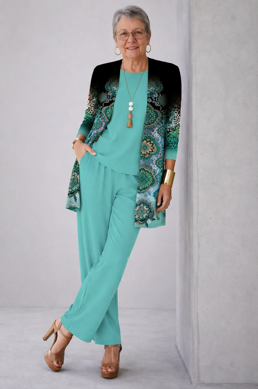 ELAINE | ELEGANT THREE-PIECE TROUSER SET