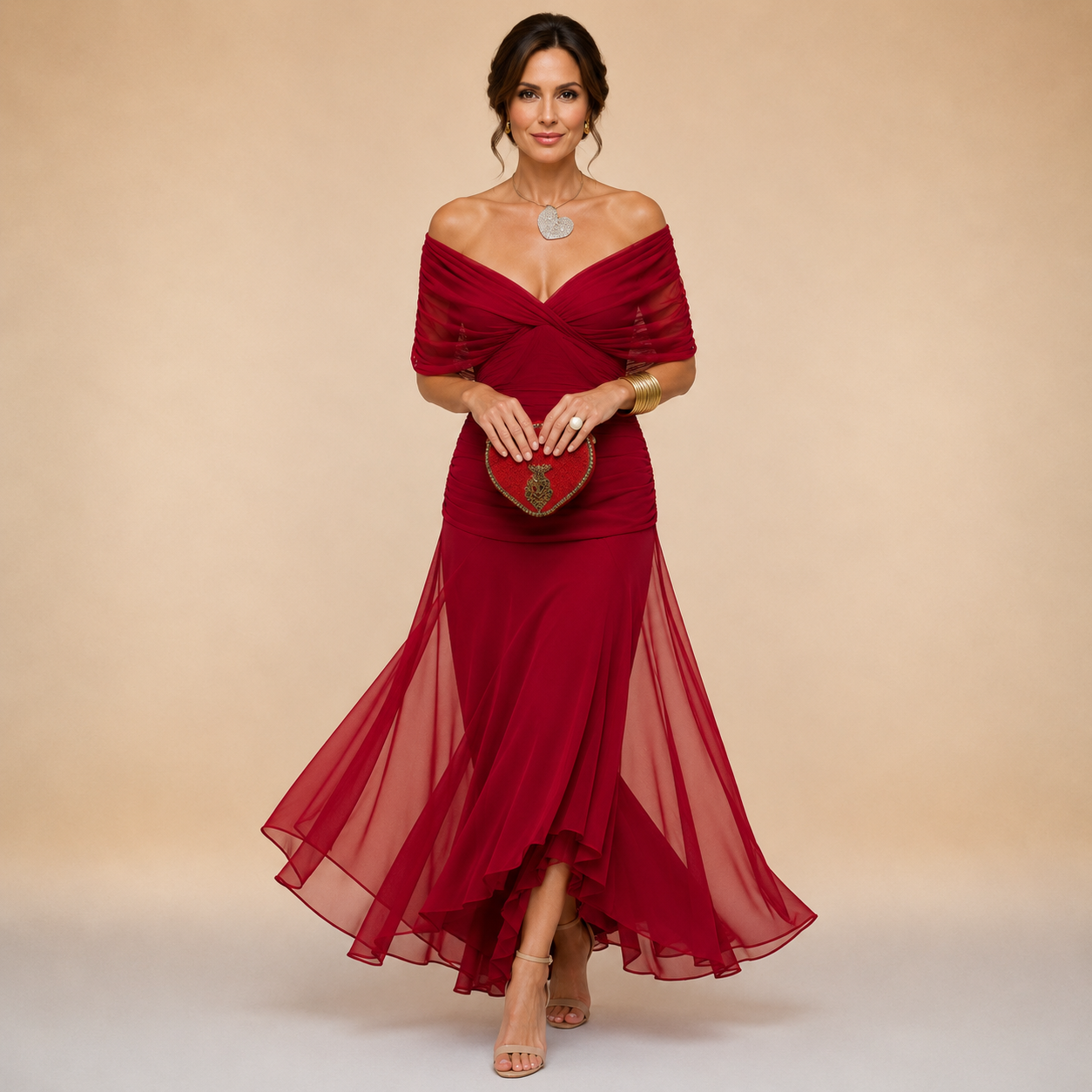 Elegant maxi party dress named Emma by THE WHITMORE FAMILY, shown in a stylish design perfect for formal occasions.
