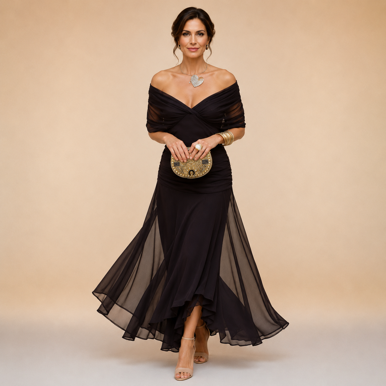 Elegant Emma maxi party dress by THE WHITMORE FAMILY, featuring flowing fabric and stylish design perfect for special occasions.