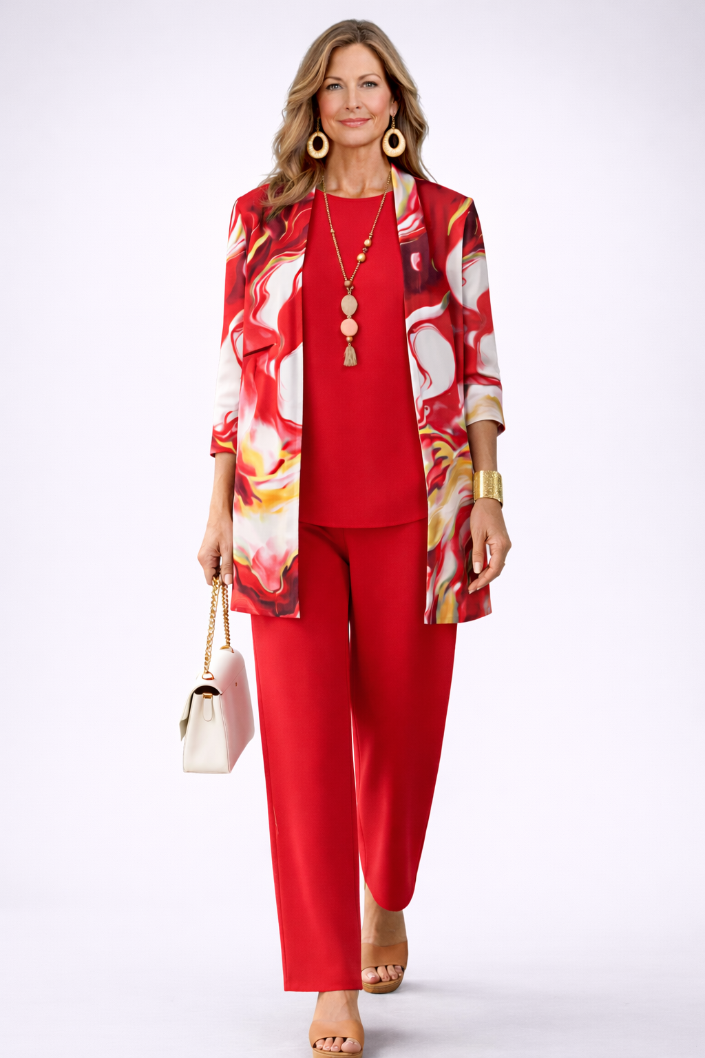 MARJORIE | GRACEFUL THREE-PIECE TROUSER SET
