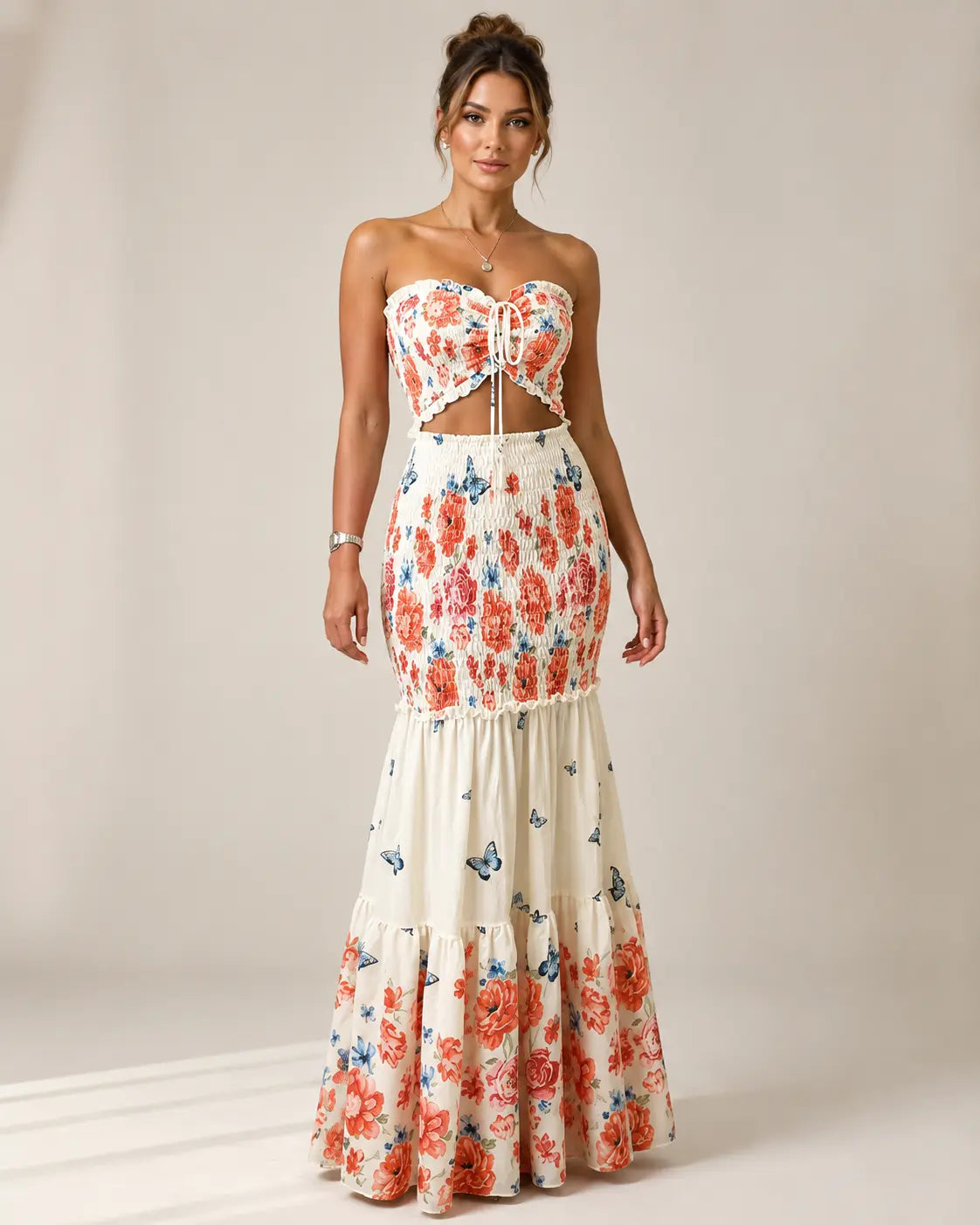 Alessia | Tropical Maxi Dress