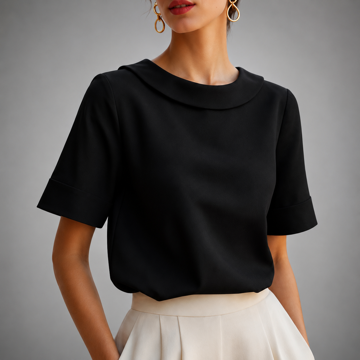 Camille Round Neck Blouse