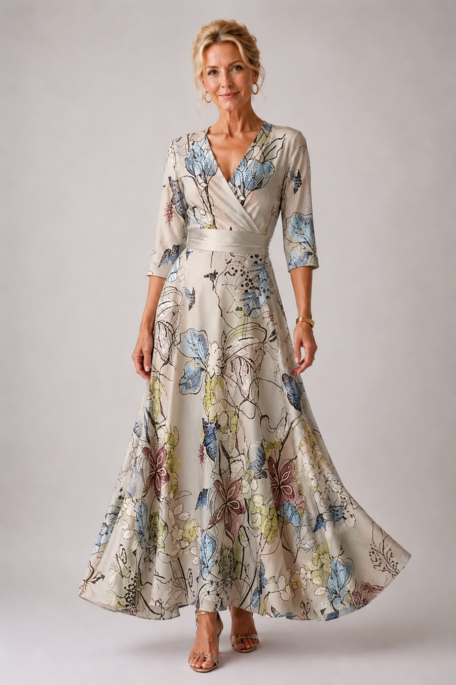 Yael floral print dress by THE WHITMORE FAMILY featuring a chic, colorful floral pattern and elegant fit.