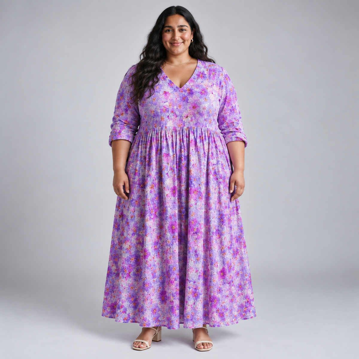 Lilavelle | Lavender Bloom Maxi Dress