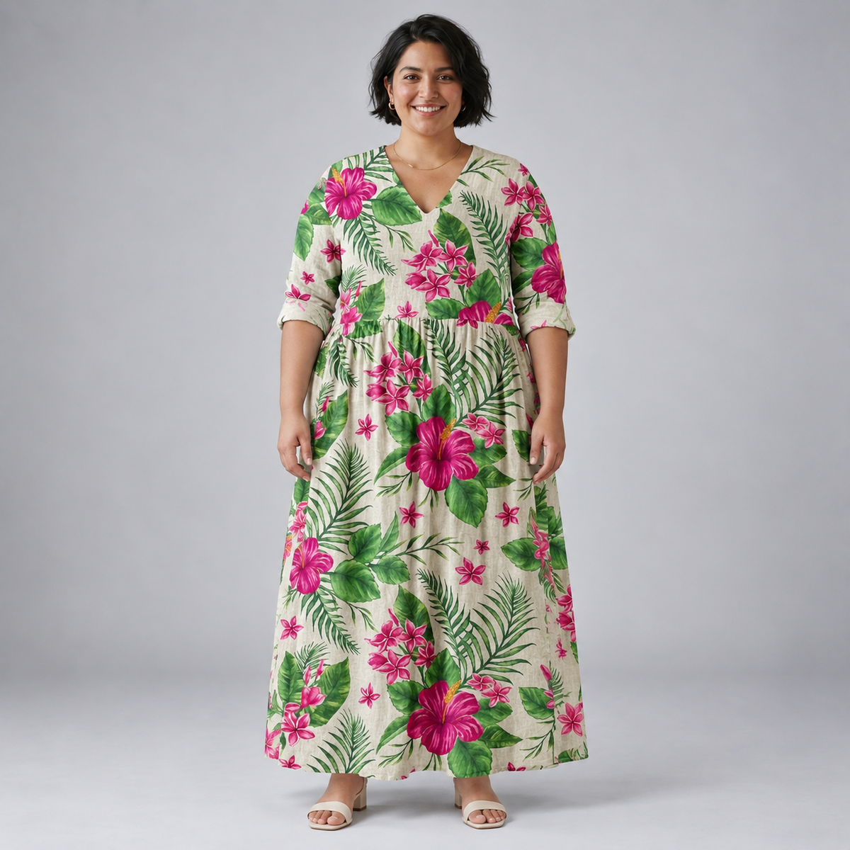 Isladora | Tropical Bloom Maxi Dress