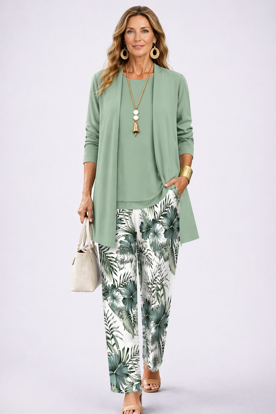 MARILYN | GRACEFUL THREE-PIECE TROUSER SET