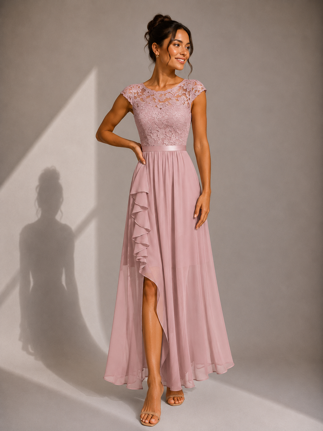 ELVENA™ | Lace Bodice Maxi Dress