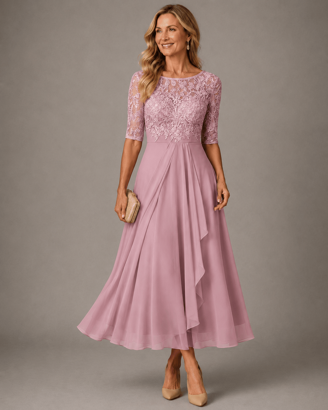 Rosa lace midi dress by THE WHITMORE FAMILY featuring delicate floral lace and a fitted silhouette.