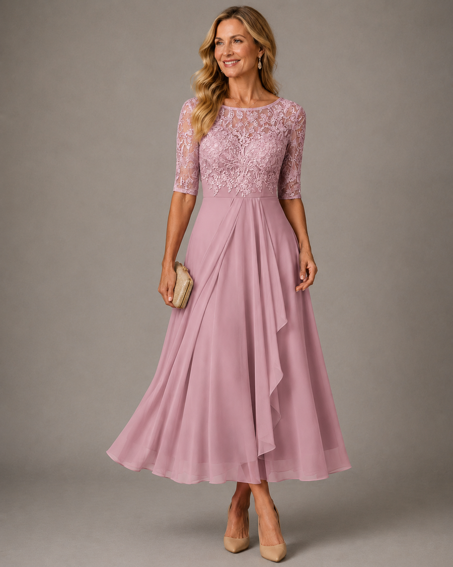 Rosa | Lace Midi Dress