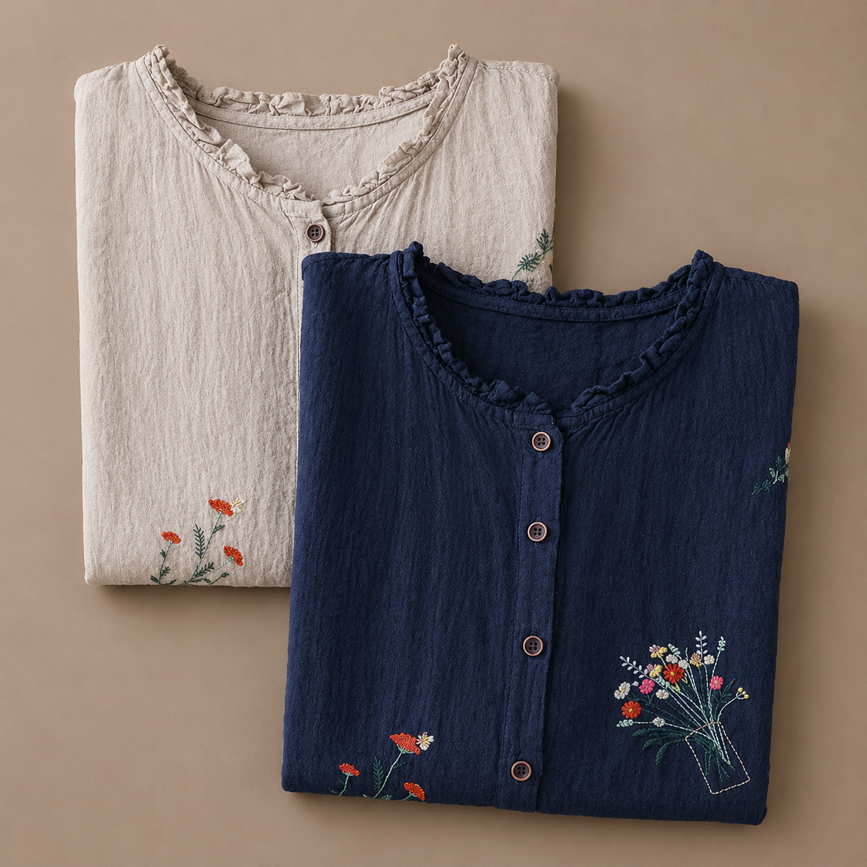 Jasmine cotton linen blouse by THE WHITMORE FAMILY featuring a relaxed fit and natural fabric texture in soft white color.