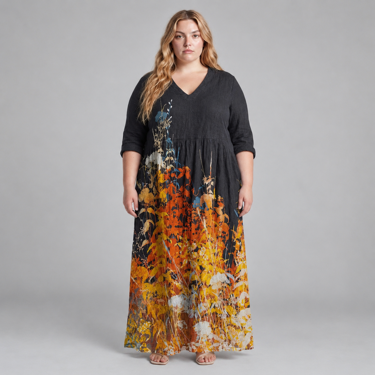 Elaria | Autumn Meadow Maxi Dress