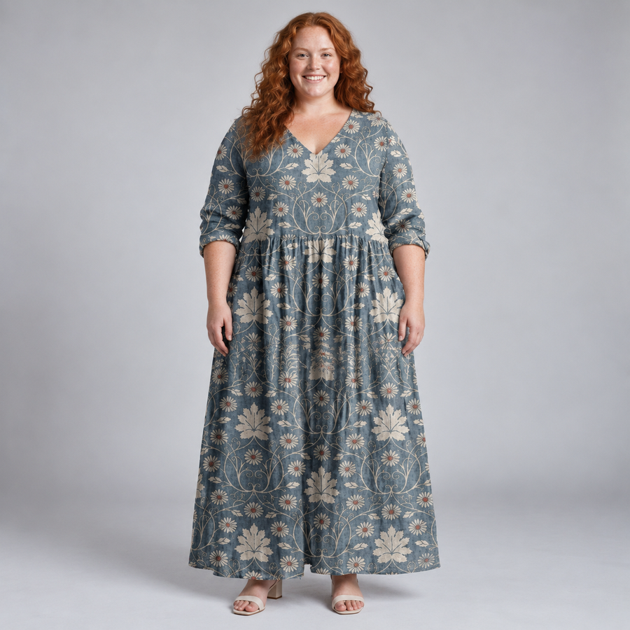 Elarisse | Vintage Vine Maxi Dress