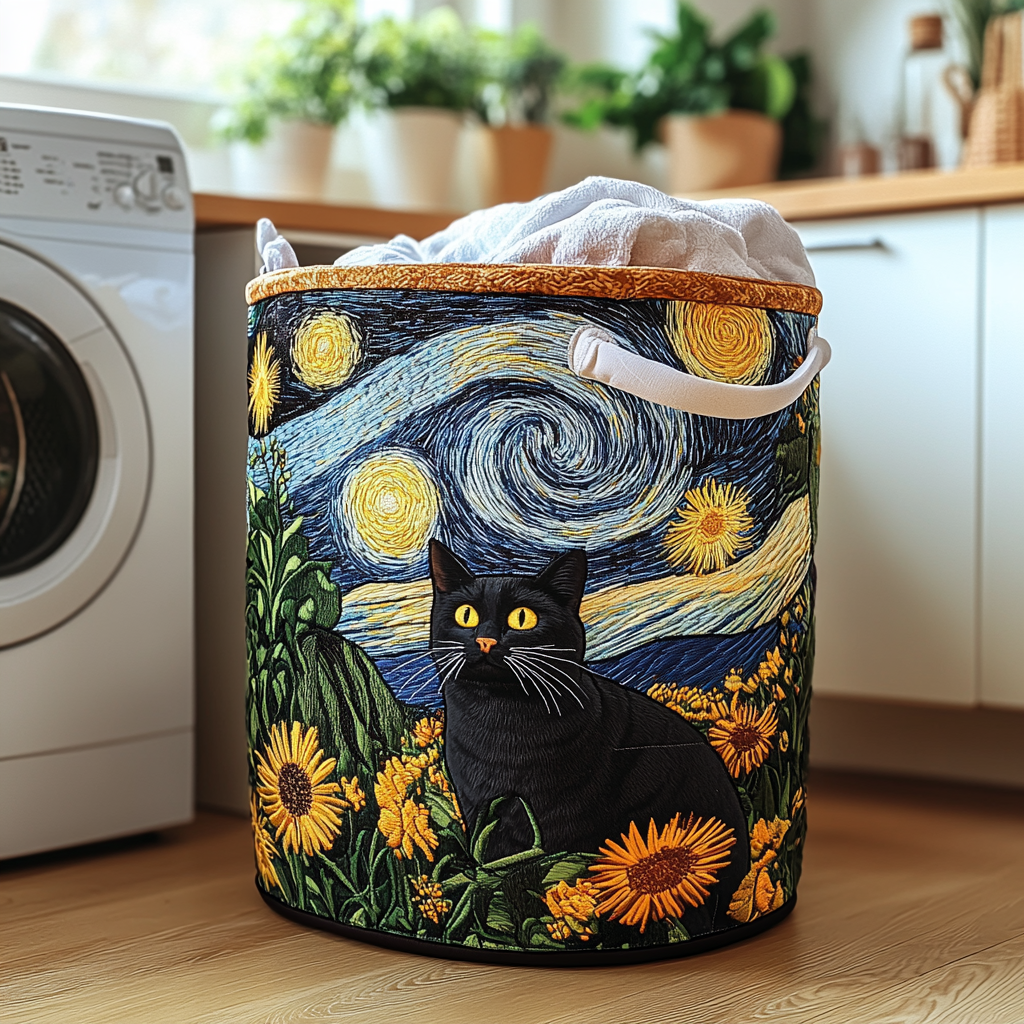 Clever Cat | Quilted Storage Basket