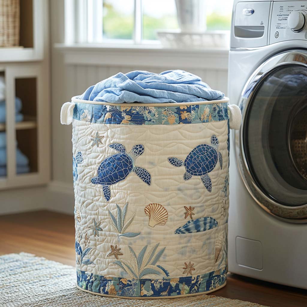 Coastal Calm | Quilted Storage Basket